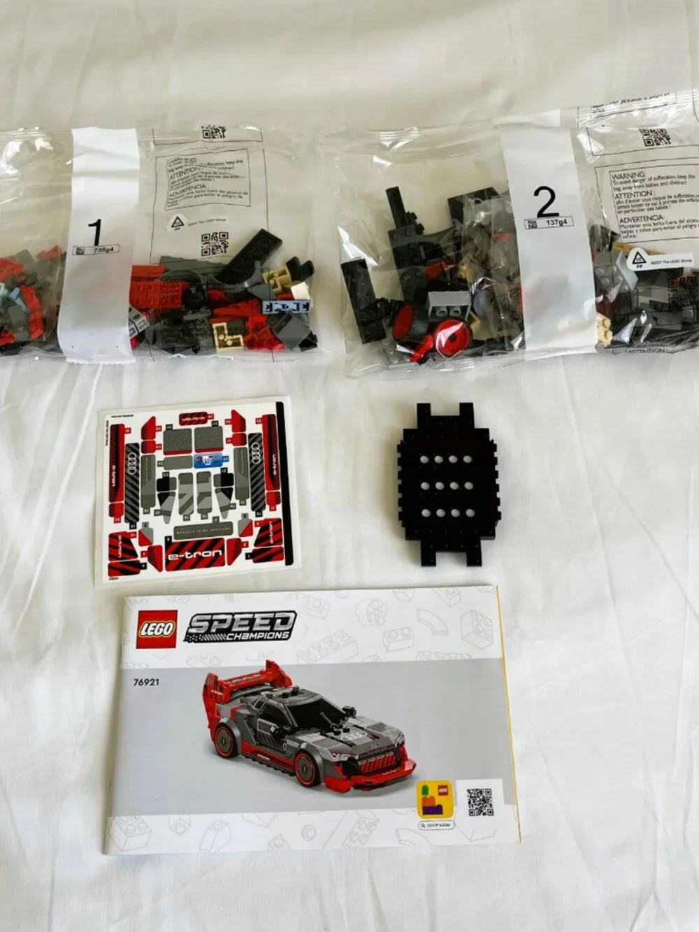 LEGO Speed Champions 76921 Audi S1 e-tron quattro NEW Open Box Sealed Bags